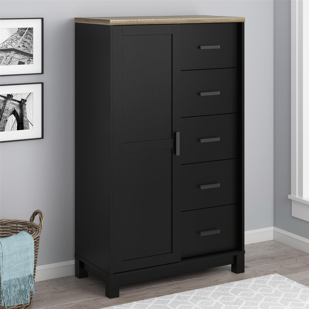 GENTLEMAN PROJECTS ドレスチノ　46 Mサイズ 黒 CARVER GENTLEMANS CHEST BLACK – Dorel Home Europe