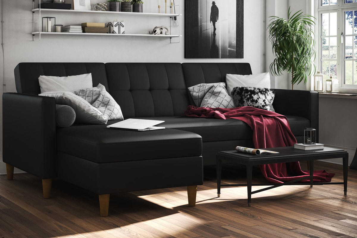 Dhp hartford storage sectional futon new arrivals