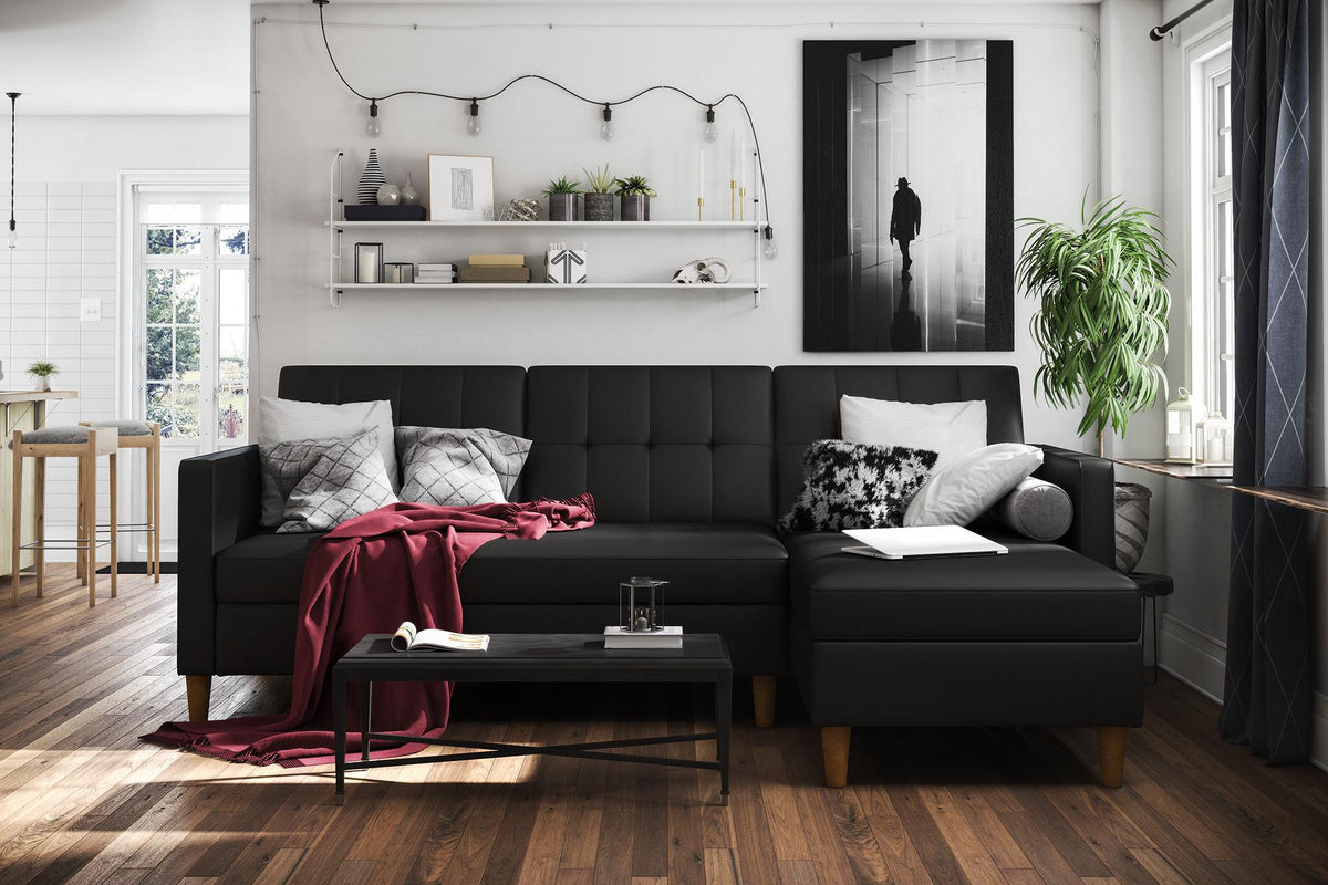 Dhp hartford storage sectional futon new arrivals