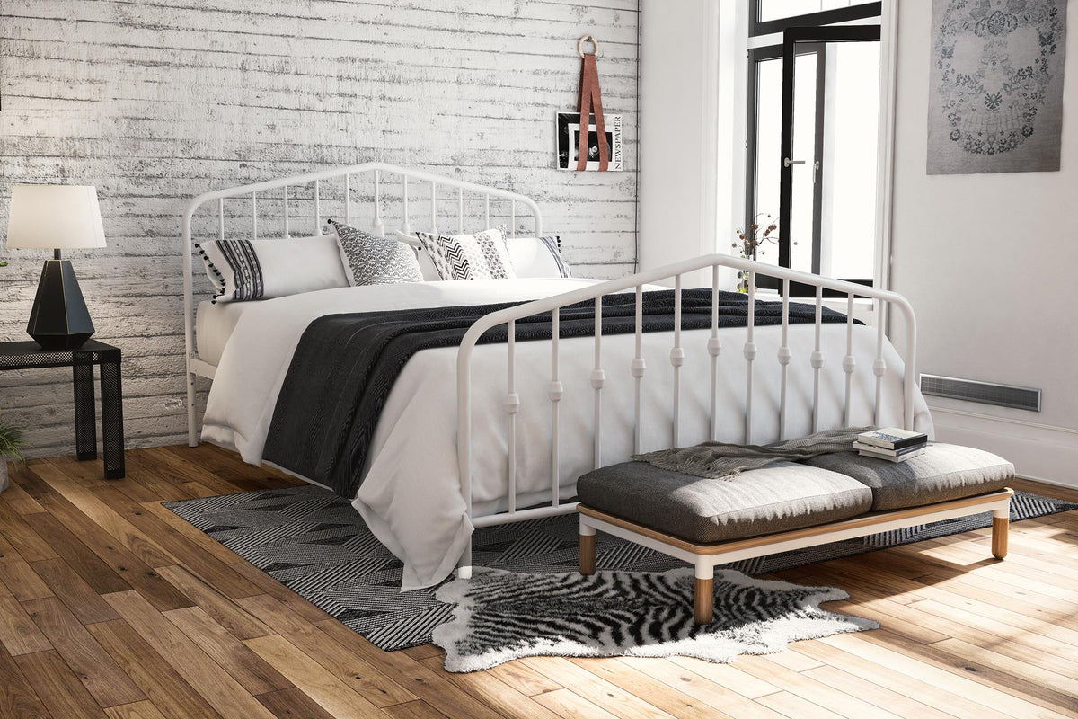 Novogratz bushwick metal bed best sale queen