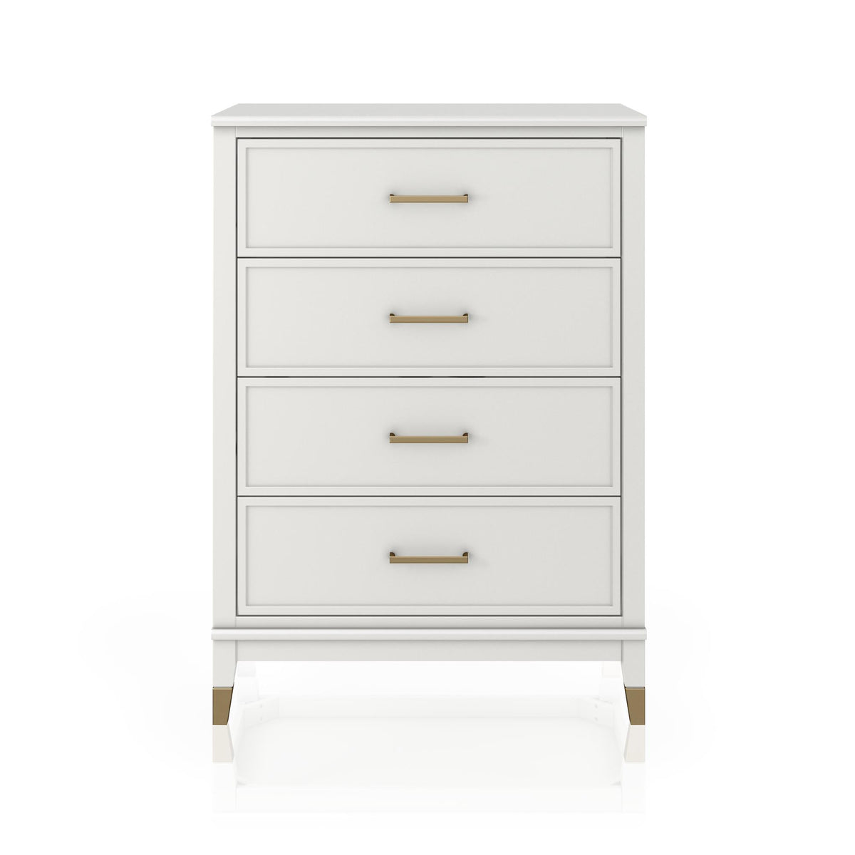 COSMOLIVING WESTERLEIGH 4 DRAWER DRESSER WHITE Dorel Home Europe COSMOLIVING WESTERLEIGH 4 DRAWER DRESSER WHITE Dorel Home Europe