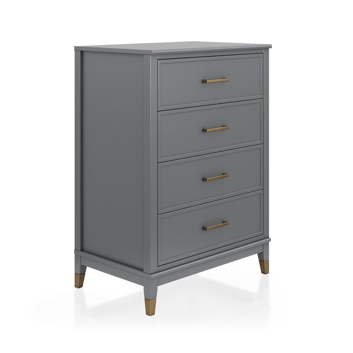 COSMOLIVING WESTERLEIGH 4 DRAWER DRESSER GRAPHITE GREY Dorel Home Europe COSMOLIVING WESTERLEIGH 4 DRAWER DRESSER GRAPHITE GREY Dorel Home Europe