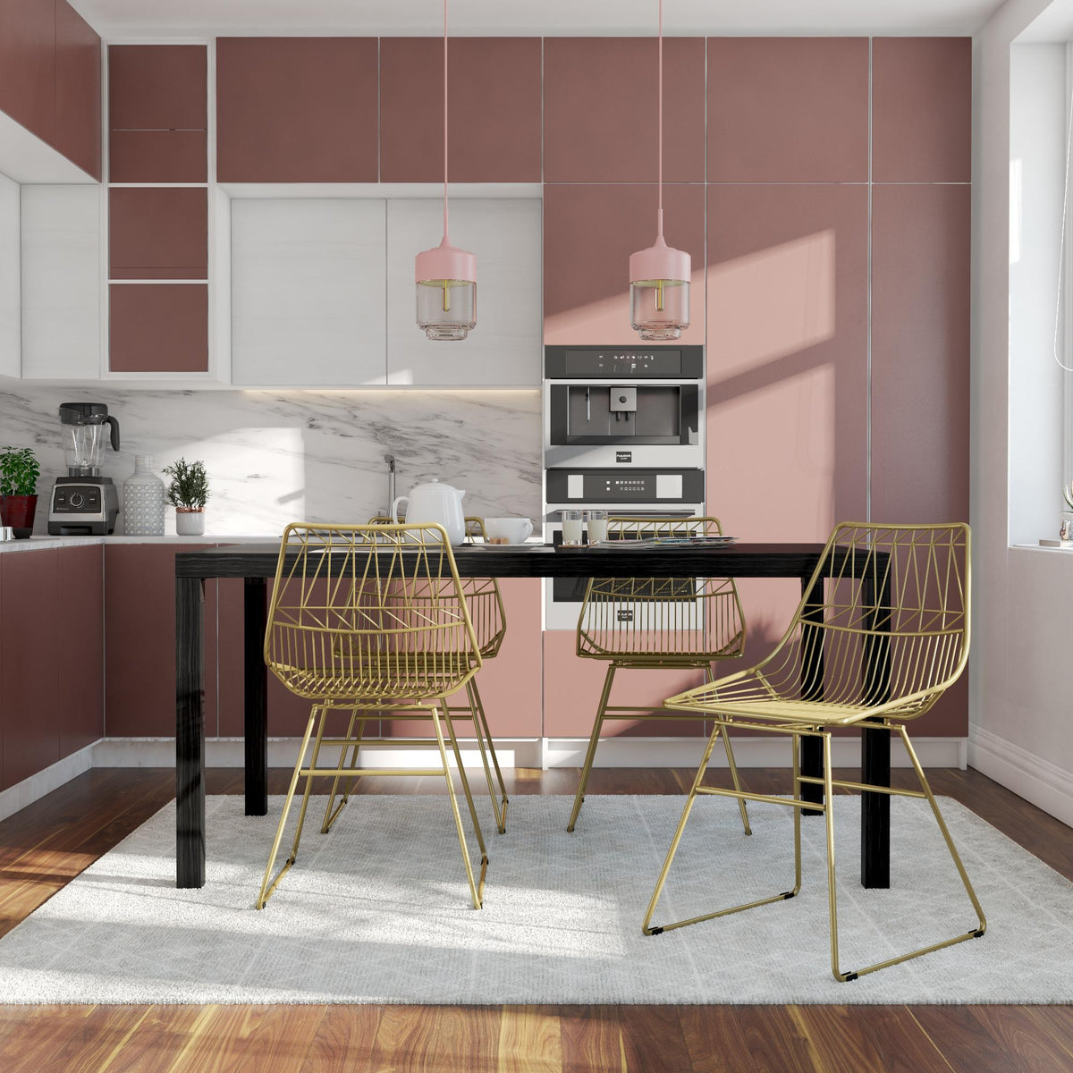 Astrid wire metal shop counter stool