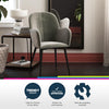 QUEER EYE FITZ ACCENT CHAIR VELVET GREY - Gray - N/A