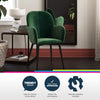 QUEER EYE FITZ ACCENT CHAIR VELVET GREEN - Green - N/A
