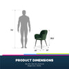 QUEER EYE FITZ ACCENT CHAIR VELVET GREEN - Green - N/A