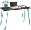 OWEN RETRO DESK ESPRESSO/TEAL - Espresso - N/A