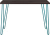 OWEN RETRO DESK ESPRESSO/TEAL - Espresso - N/A