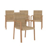 QUEER EYE PALMER OUTDOOR DINING CHAIRS, 4-PACK, TAN - Tan - N/A