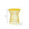 NOVOGRATZ POOLSIDE GOSSIP, ROBERTA OUTDOOR/INDOOR SIDE TABLE, YELLOW - Yellow - N/A