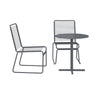COSMOLIVING NYLA COLLECTION, 3 PIECE OUTDOOR PATIO BISTRO SET CHARCOAL - Charcoal - N/A