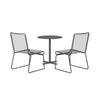 COSMOLIVING NYLA COLLECTION, 3 PIECE OUTDOOR PATIO BISTRO SET CHARCOAL - Charcoal - N/A