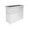 COSMOLIVING ARIESA COLLECTION, OUTDOOR BAR TABLE WHITE/GREY - White / Grey - N/A