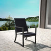 COSCO (US) Capitol Hill Outdoor Furniture, Patio Dining Chairs, 6 pack, Navy Sling - Navy - N/A