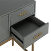 COSMOLIVING LENNON STORAGE CONSOLE UNIT - Brass - N/A