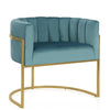 COSMOLIVING ROONEY ACCENT CHAIR TEAL - Teal - N/A