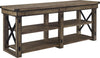 WILDWOOD TV STAND 65" RUSTIC GREY - Rustic Gray - N/A