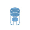 COSCO OUTDOOR LIVING 3 PIECE METRO RETRO INTELLIFIT NESTING BISTRO SET, TEAL - Turquoise - N/A