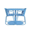 COSCO OUTDOOR LIVING 3 PIECE METRO RETRO INTELLIFIT NESTING BISTRO SET, TEAL - Turquoise - N/A