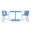 COSCO OUTDOOR LIVING 3 PIECE METRO RETRO INTELLIFIT NESTING BISTRO SET, TEAL - Turquoise - N/A