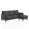 COSMOLIVING STRUMMER REVERSIBLE SECTIONAL SOFA GREY - Charcoal - N/A