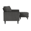 COSMOLIVING STRUMMER REVERSIBLE SECTIONAL SOFA GREY - Charcoal - N/A