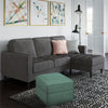 COSMOLIVING STRUMMER REVERSIBLE SECTIONAL SOFA GREY - Charcoal - N/A