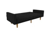 PAXSON CLIC CLAC SOFA BED LINEN BLACK - Black - N/A