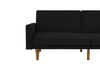 PAXSON CLIC CLAC SOFA BED LINEN BLACK - Black - N/A