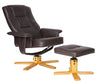 ALPHASON DRAKE RECLINER & FOOTSTOOL - BR - Brown - N/A