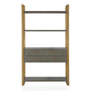 COSMOLIVING ALFIE METAL BOOKCASE ÉTAGÈRE WITH STORAGE DRAWERS, GRAY - Gold - N/A