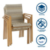 QUEER EYE PALMER OUTDOOR DINING CHAIRS, 4-PACK, TAN - Tan - N/A