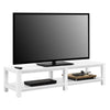 PARSONS TV STAND 65IN WHITE - White - N/A