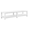 PARSONS TV STAND 65IN WHITE - White - N/A