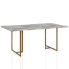 COSMOLIVING (US) Edith Rectangular Faux Marble Dining Table - Faux Marble - N/A