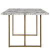 COSMOLIVING (US) Edith Rectangular Faux Marble Dining Table - Faux Marble - N/A