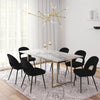 COSMOLIVING (US) Edith Rectangular Faux Marble Dining Table - Faux Marble - N/A
