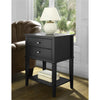 FRANKLIN ACCENT TABLE WITH 2 DRAWERS BLACK - Black - N/A