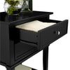 FRANKLIN ACCENT TABLE WITH 2 DRAWERS BLACK - Black - N/A