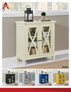 ELLINGTON DOUBLE DOOR ACCENT CABINET IVORY - Ivory - N/A