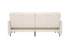 ANDORA COIL FUTON WHITE FAUX LEATHER - White Faux leather - N/A