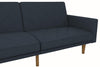 PAXSON CLIC CLAC SOFA BED LINEN NAVY BLUE - Navy - N/A