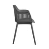 COSMOLIVING (UK) Camelo Resin Dining Chairs 2PK Black - Black - N/A