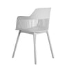 COSMOLIVING (UK) Camelo Resin Dining Chairs 2PK Light Grey - Light Gray - N/A