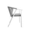 COSMOLIVING (UK) Circi Dining Chairs 4PK White - White / Grey - N/A