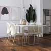 COSMOLIVING (US) Edith Rectangular Faux Marble Dining Table - Faux Marble - N/A