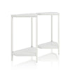 COSMOLIVING (US) Scarlett End Table Set White Marble - White marble - N/A
