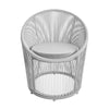 COSMOLIVING (UK) Taura Resin Lounge Chair Outdoor Light Grey - N/A - N/A