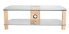 ALPHASON CENTURY 1200 TV STAND - LIGHT OAK & CLEAR GLASS - Light Oak with clear glass - 1200