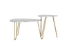 NOVOGRATZ (UK) Athena Nesting Tables White Marble - White marble - N/A